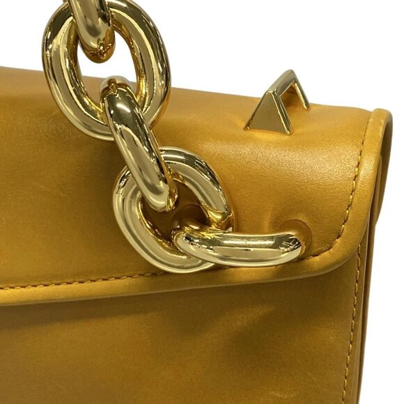 Auth BOTTEGA VENETA Mount Small - Dark yellow Leather Handbag - Picture 11 of 16